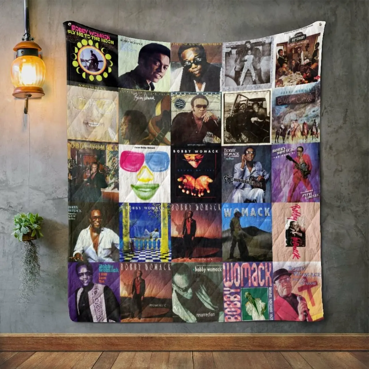 Bobby Womack Style 2 Album Covers Quilt Blanket and Home Decor