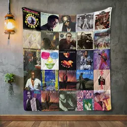 Bobby Womack Style 2 Album Covers Quilt Blanket and Home Decor