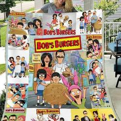 BobS Burgers Funny Sofa Bed Throw Fleece Blanket Brs02  Quilt and Home Decor