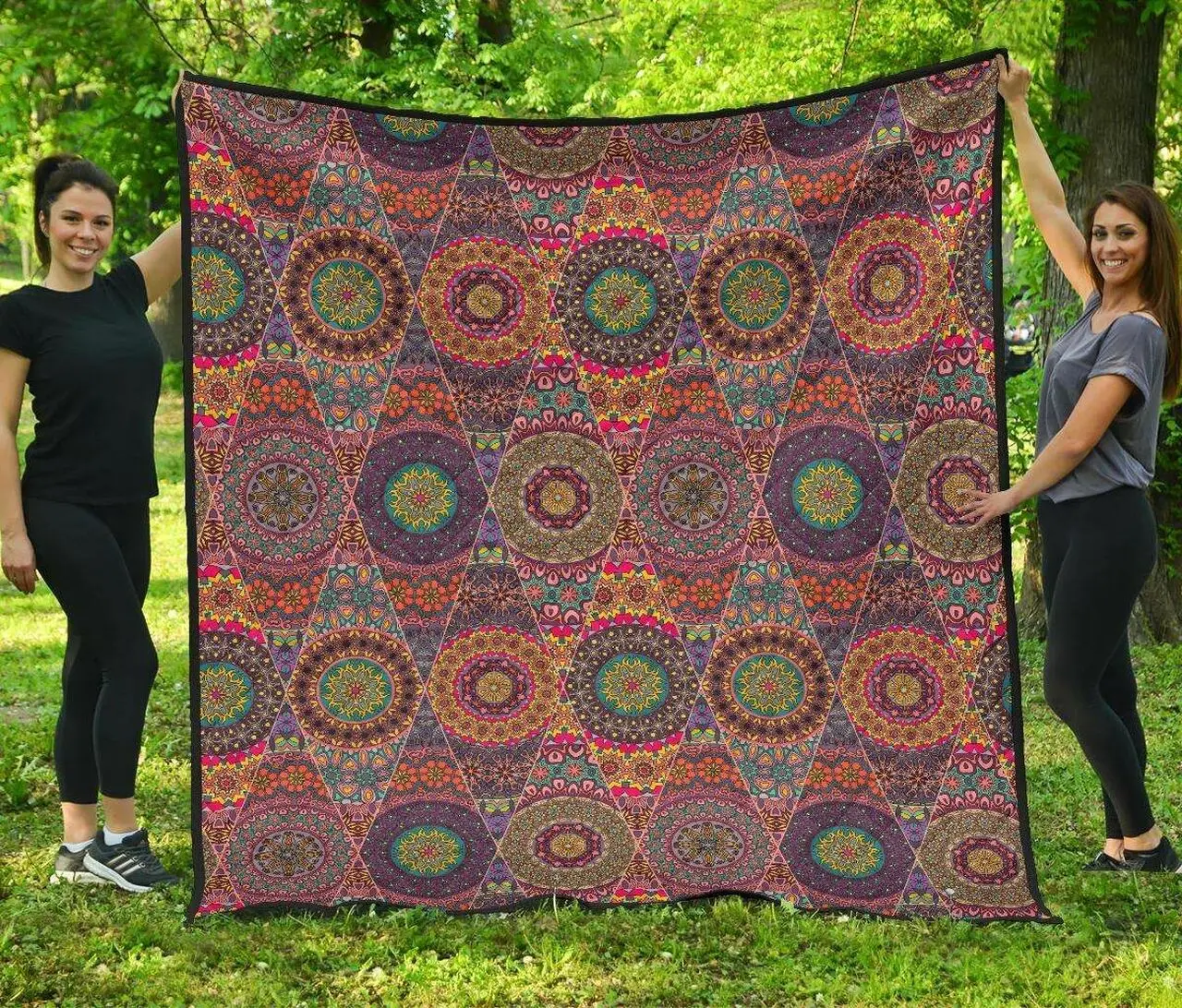 Bohemian Patchwork Cl12100089Mdq Quilt Blanket and Home Decor
