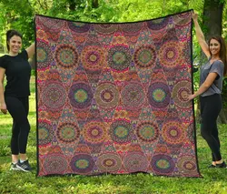 Bohemian Patchwork Cl12100089Mdq Quilt Blanket and Home Decor