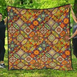 Bohemian Patchwork Dtc2410113 Quilt Blanket and Home Decor