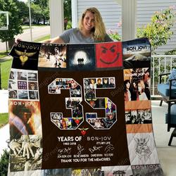 Bon Jovi Quilt Blanket 01 and Home Decor