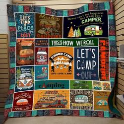 Bonfire Camping Cld180680 Quilt Blanket and Home Decor