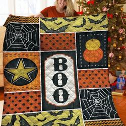 Boo Halloween Jfj Quilt Mq and Home Decor