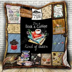 Book And Coffee Clt170707 Quilt Blanket and Home Decor