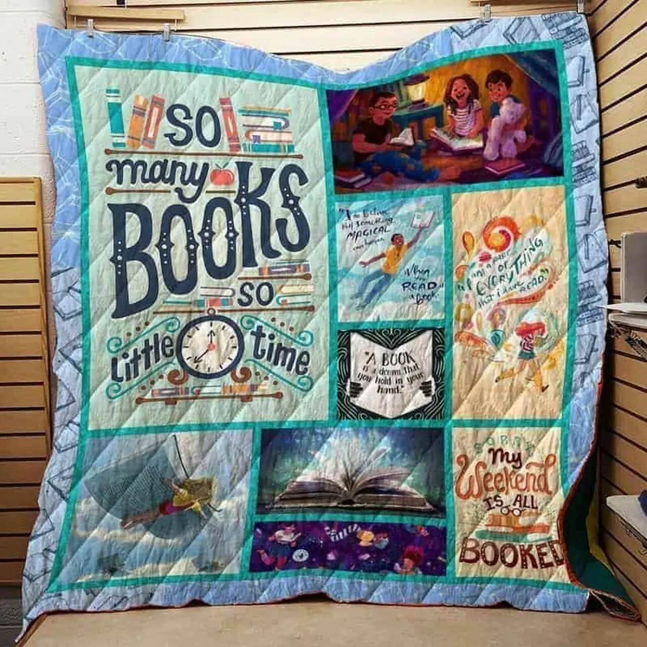 Book Cla1610299Q Quilt Blanket and Home Decor
