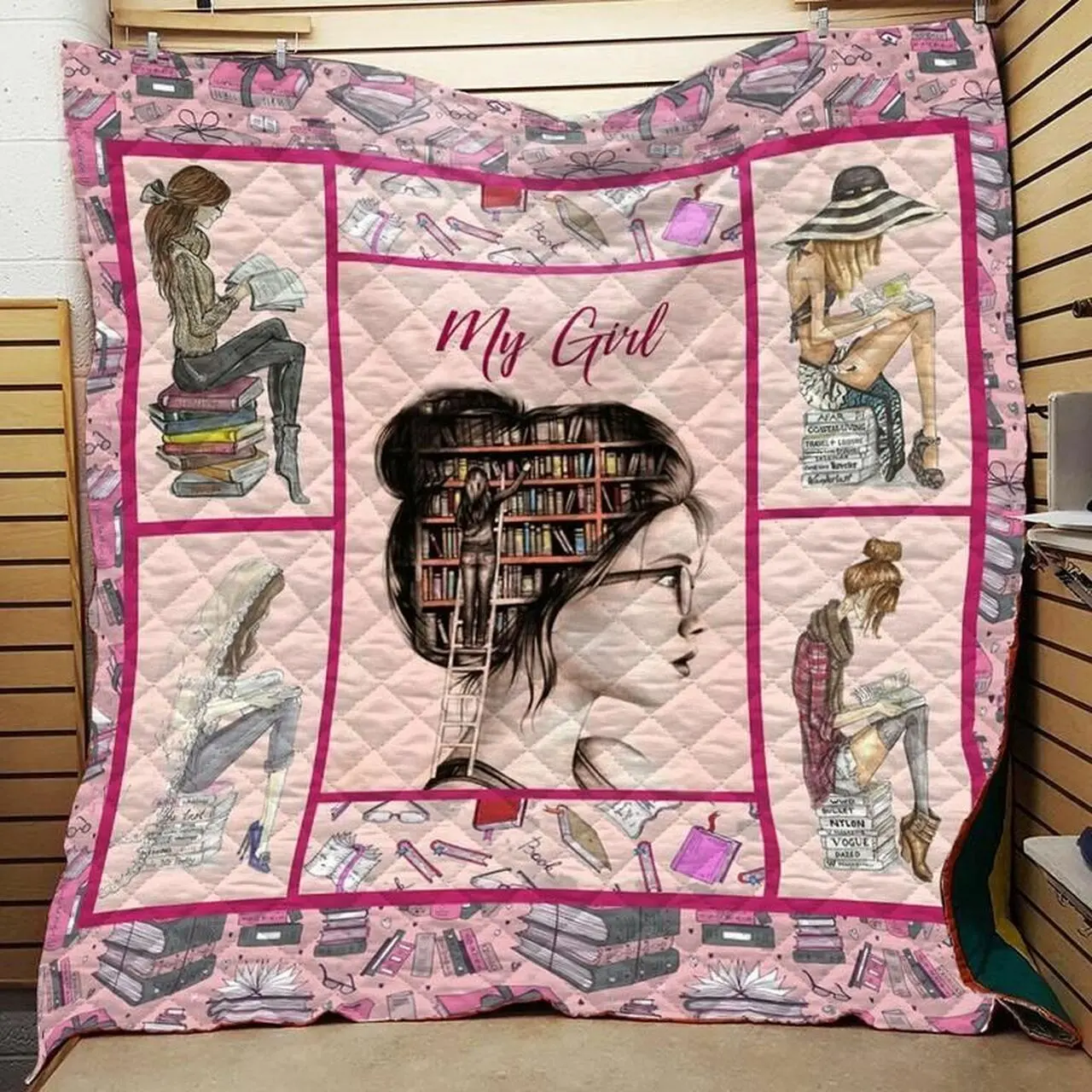 Book Cla1610301Q Quilt Blanket and Home Decor