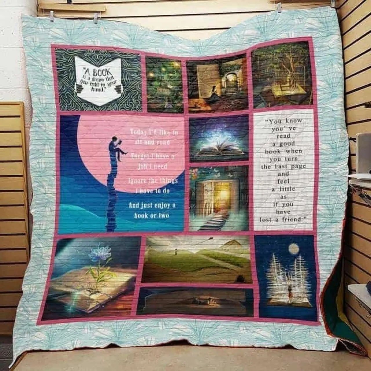 Book Cla1610334Q Quilt Blanket and Home Decor