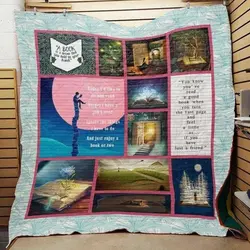 Book Cla1610334Q Quilt Blanket and Home Decor