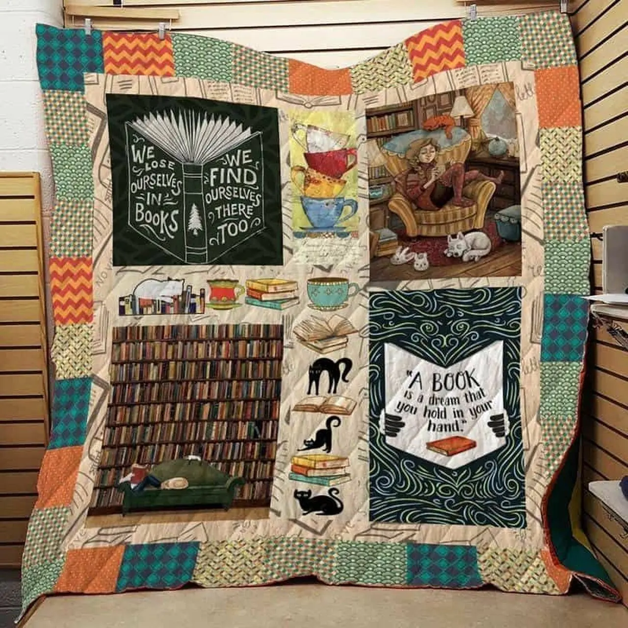 Book Cla1610351Q Quilt Blanket and Home Decor