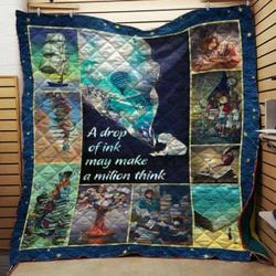 Book Writer Cla1610364Q Quilt Blanket and Home Decor