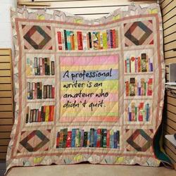 Book Writer Cla1610367Q Quilt Blanket and Home Decor