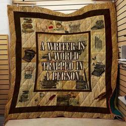 Book Writer Cla1610374Q Quilt Blanket and Home Decor