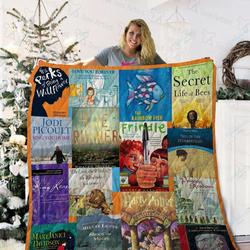 Books Tittle Quilt Blanket 02253 and Home Decor