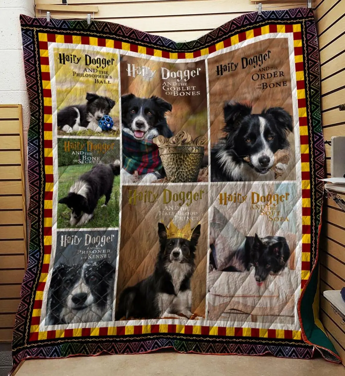 Border Collie 05 Ttlq0005 Quilt Quilt and Home Decor