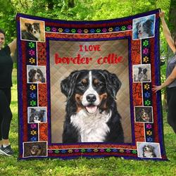 Border Collie Border Collie Paw Quilt Blanket Dhc03011391Dd and Home Decor