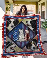 Border Collie Hur Quilt mv and Home Decor