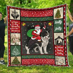 Border Collie Quilt Blanket Dhc13123756Vt and Home Decor