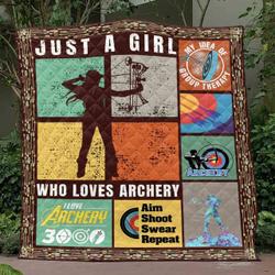Born To Be An Archery Girl Pkt240609 Quilt Blanket and Home Decor