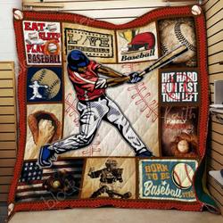 Born To Be Baseball Star Cl2100085Mdq Quilt Blanket and Home Decor