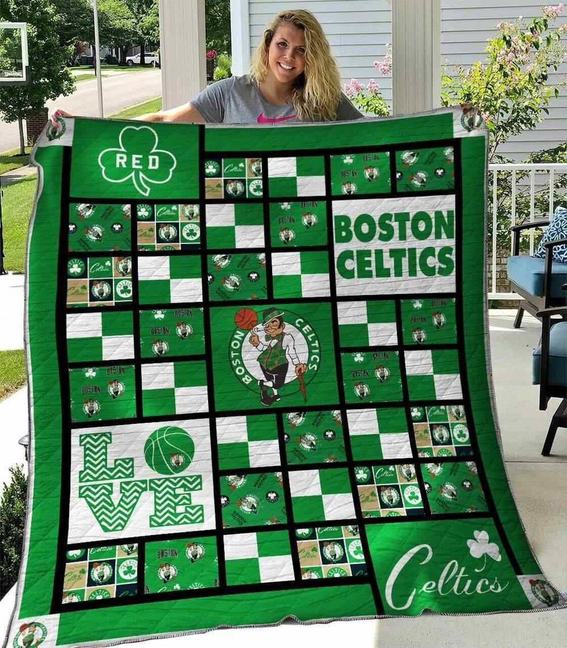 Boston Celtics V1 Blanket Th0207 Quilt and Home Decor