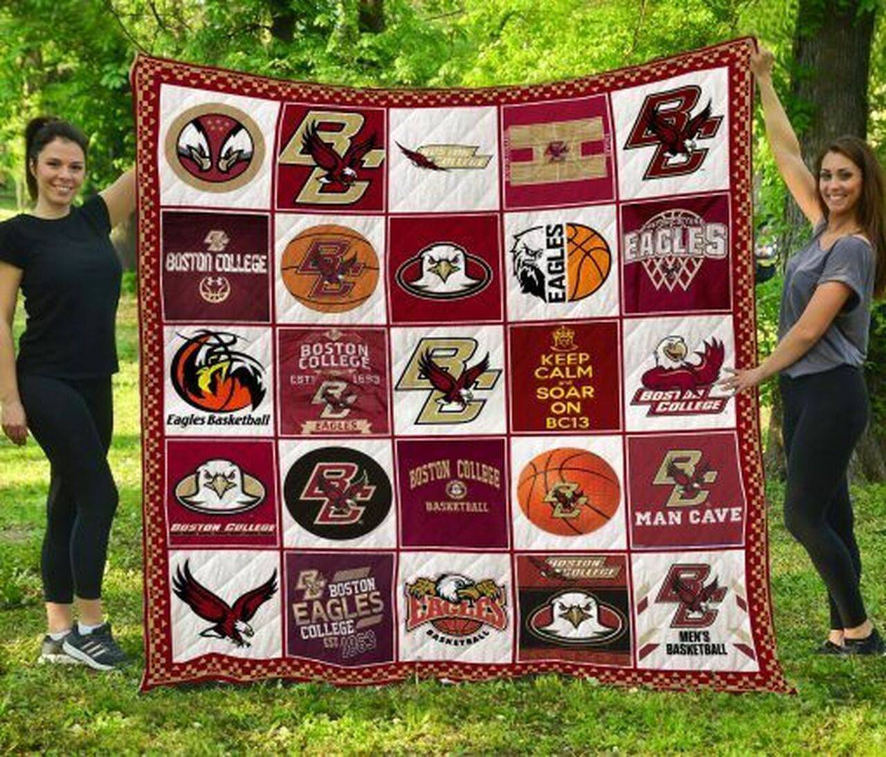 Boston College Eagles Quilt Blanket and Home Decor