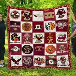 Boston College Eagles Quilt Blanket and Home Decor
