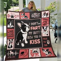 Boston Terrier Dog Awesome O Quilt Jw and Home Decor