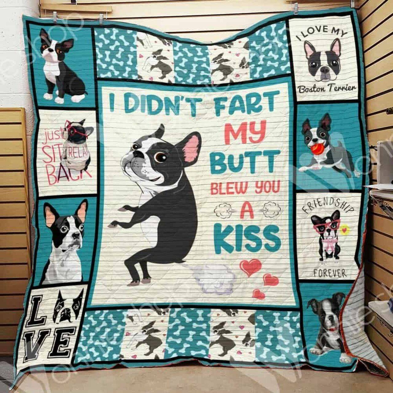 Boston Terrier Dog Quilt Pok and Home Decor