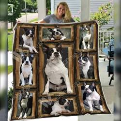 Boston Terrier Dog Sherpa E Quilt Derqfj and Home Decor