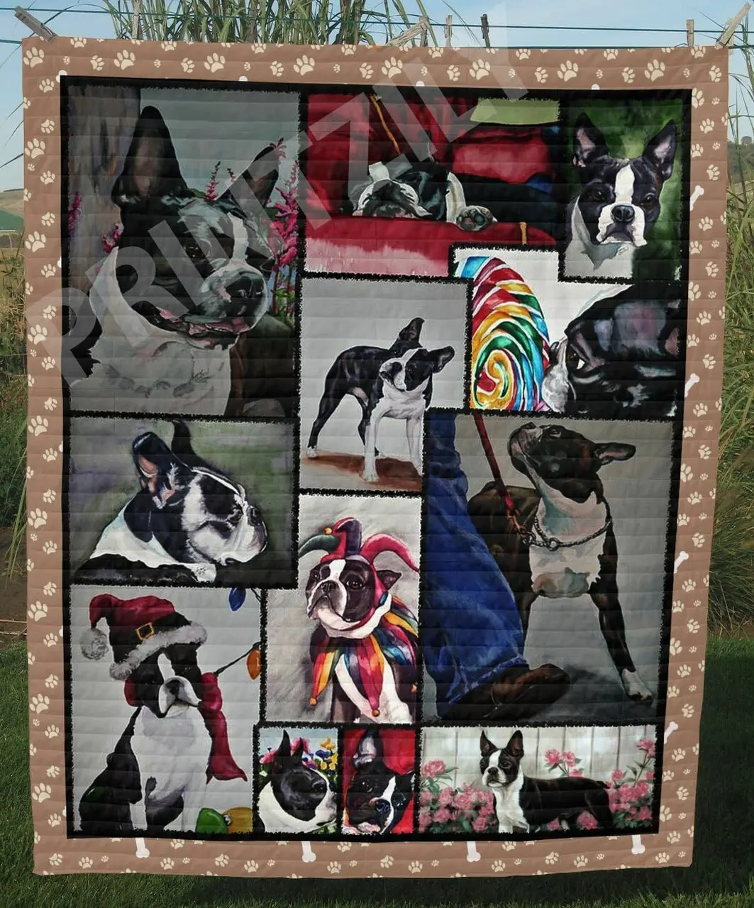 Boston Terrier Home On The Range Best Seller Quilt Blanket Dhc020120634Td and Home Decor