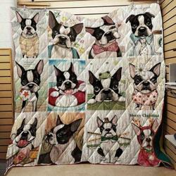 Boston Terrier Hur Quilt Cysiuq and Home Decor