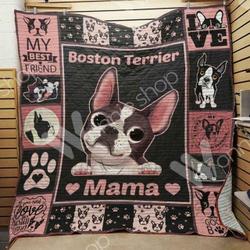 Boston Terrier Hur Quilt ng and Home Decor