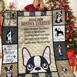 Boston Terrier Hur Quilt nw and Home Decor