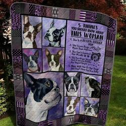 Boston Terrier Hur Quilt qm and Home Decor