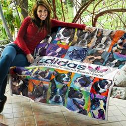 Boston Terrier Quilt Blanket Beeqt5060  Quilt and Home Decor