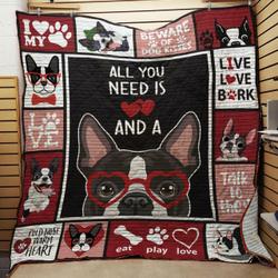 Boston Terrier Quilt -Bt10_0608  Quilt and Home Decor