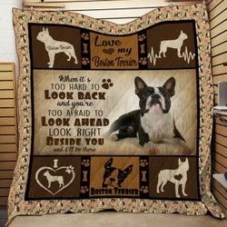 Boston Terrier Quilt Planket  Quilt and Home Decor