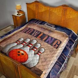 Bowling Wood Art Quilt Blanket Dhc170120808Td and Home Decor