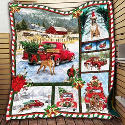Boxer And Christmas Love Reality Nw Quilt Blanket Dhc09121902dd and Home Decor