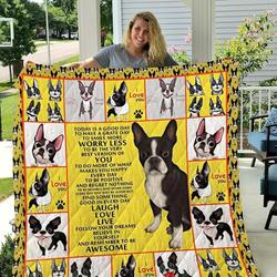 Boxer Be Your Smile U Quilt Ms and Home Decor