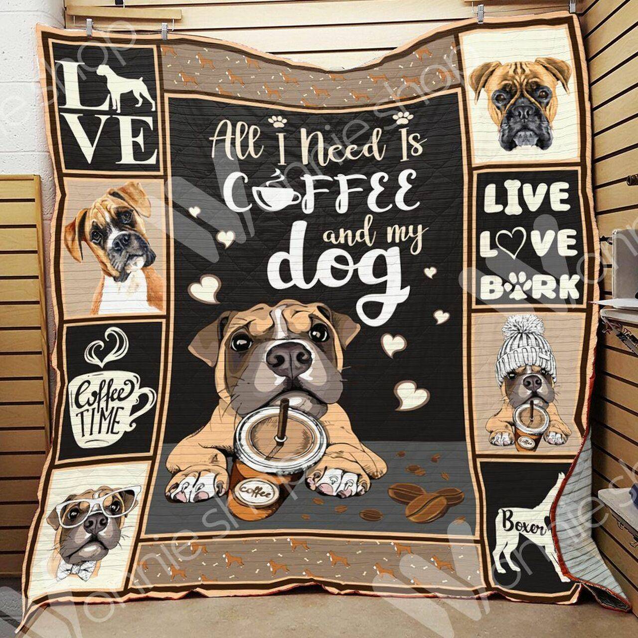 Boxer Dog Cl14100036Mdq Quilt Blanket and Home Decor
