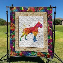 Boxer Dog Hur Quilt ah and Home Decor