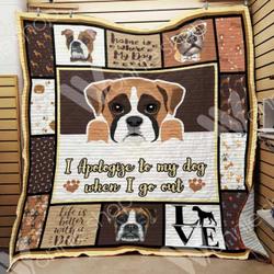 Boxer Dog Hur Quilt kk and Home Decor