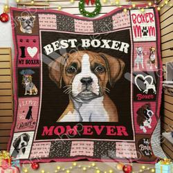 Boxer Dog Mom Cl15100057Mdq Quilt Blanket and Home Decor