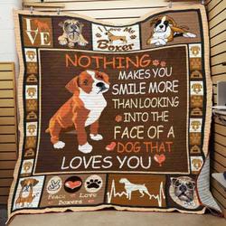 Boxer Dog Quilt Blanket ABC07111814 and Home Decor