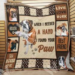 Boxer Dog Quilt Hgv and Home Decor