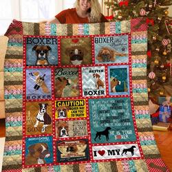 Boxer Jfj Quilt Hu and Home Decor