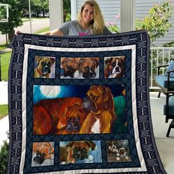 Boxer My Cute Dog Quilt Blanket Dhc04011365Dd and Home Decor